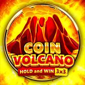 Coin Vilcano Hold and Win game icon showing volcanic coins